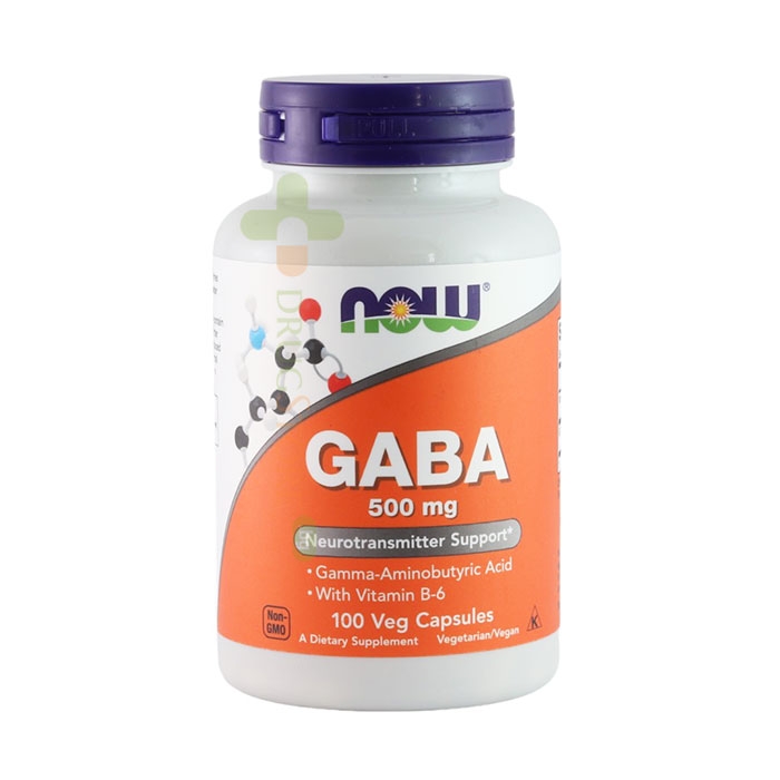 НАУ ФУДС ГАБА+ВИТАМИН B6 капсули 100 броя / NOW FOODS GABA + VITAMIN B6