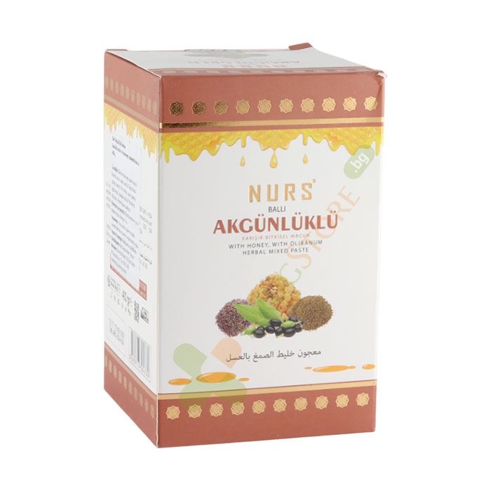 НУРС БИЛКОВА ПАСТА С МЕД И ТАМЯНОВО МАСЛО 400 г / NURS HERBAL PASTE WITH HONEY AND INCENSE OIL