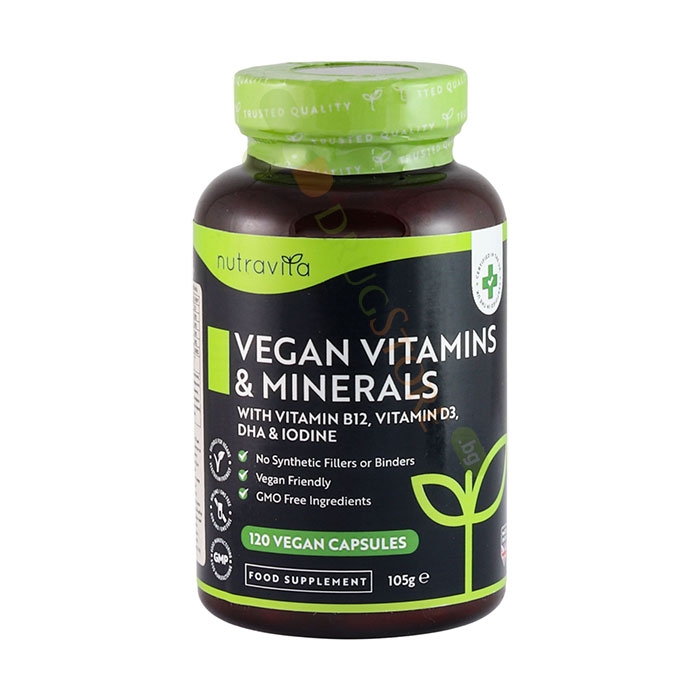 НУТРАВИТА ВЕГАН ЕСЕНЦИАЛНИ МУЛТИВИТАМИНИ капсули 120 броя / NUTRAVITA ESSENTIAL MULTIVITAMINS