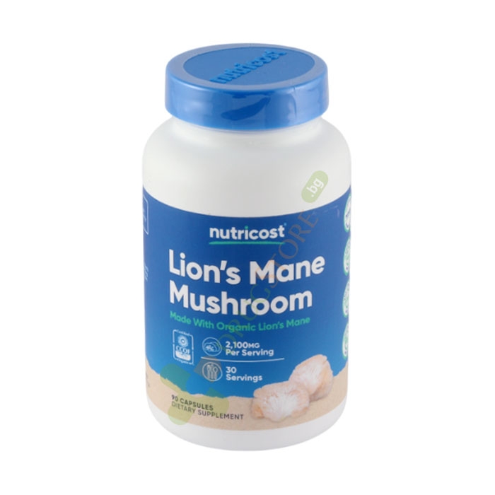 ЛЪВСКА ГРИВА капсули 90 броя / NUTRICOST LION&#039;S MANE MUSHROOM