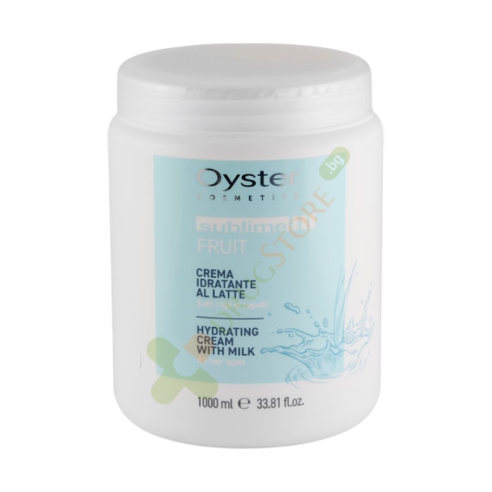 ОЙСТЕР ХИДРАТИРАЩА МАСКА ЗА КОСА С МЛЯКО 1000 мл / OYSTER COSMETICS SUBLIME FRUIT HYDRATING CREAM WITH MILK