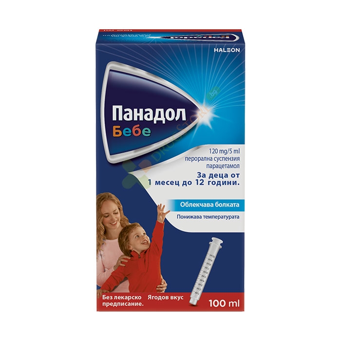ПАНАДОЛ БЕБЕ перорална суспензия 120 мг / 5 мл 100 мл / HALEON PANADOL BABY