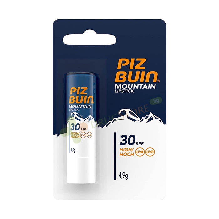 ПИЗ БУИН МАУНТИН СЛЪНЦЕЗАЩИТЕН БАЛСАМ ЗА УСТНИ SPF30 4,9 г / PIZ BUIN MOUNTAIN LIP STICK SPF30