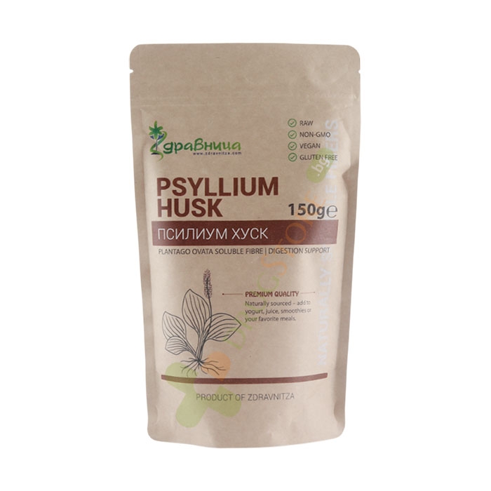ЗДРАВНИЦА ПСИЛИУМ - ЛЮСПИ ОТ ИНДИЙСКИ ЖИВОВЛЯК 150 г / ZDRAVNITSA PSYLILIUM FLAKES BY INDIAN PLANTAIN