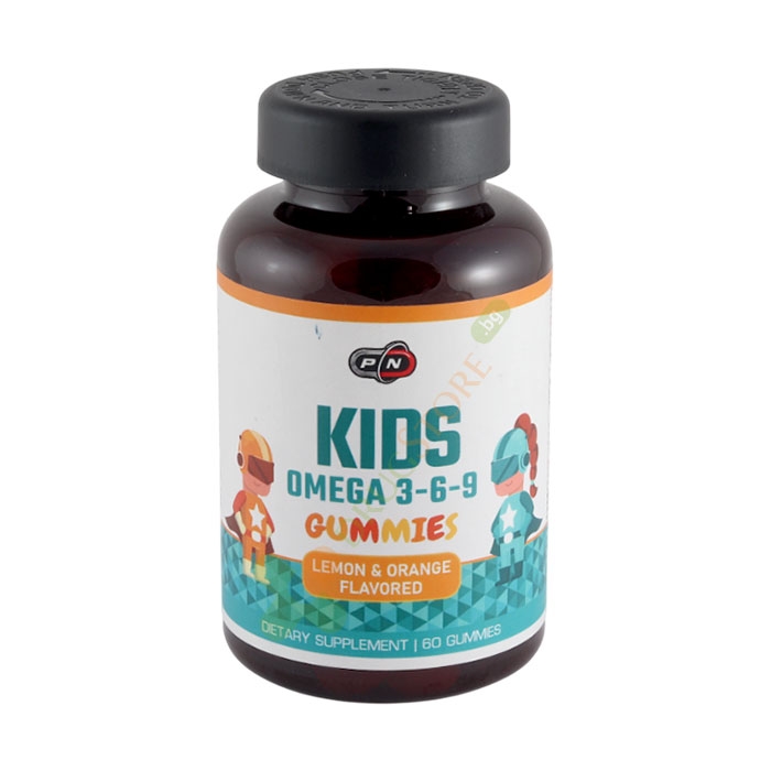 ПЮР НУТРИШЪН КИДС ОМЕГА 3-6-9 ГЪМИ желирани таблетки 60 броя / PURE NUTRITION KIDS OMEGA 3-6-9