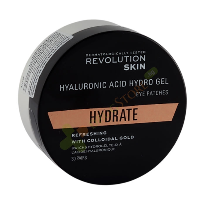 РЕВОЛЮШЪН SKINCARE ХИДРАТИРАЩИ ПАЧОВЕ ЗА ОЧИ С КОЛОИДНО ЗЛАТО 60 броя / REVOLUTION SKINCARE EYE HYDROGEL WITH COLLOIDAL GOLD
