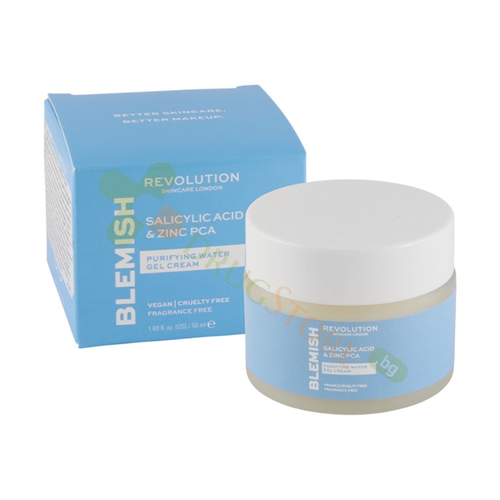 РЕВОЛЮШЪН SKINCARE КРЕМ ГЕЛ ЗА ЛИЦЕ BLEMISH SALICYLIC ACID / ZINC 50 мл / REVOLUTION SKINCARE SALICYLIC ACID &amp; ZINC PCA PURIFYING WATER GEL CREAM