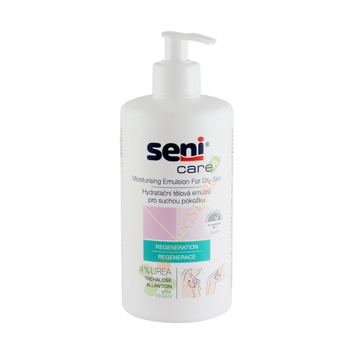 ХИДРАТИРАЩА ЕМУЛСИЯ ЗА ТЯЛО СЕНИ ЗА СУХА КОЖА С 4% УРЕА 500 мл / SENI CARE REGENERATION MOISTURISING BODY EMULSION FOR DRY SKIN 4% UREA