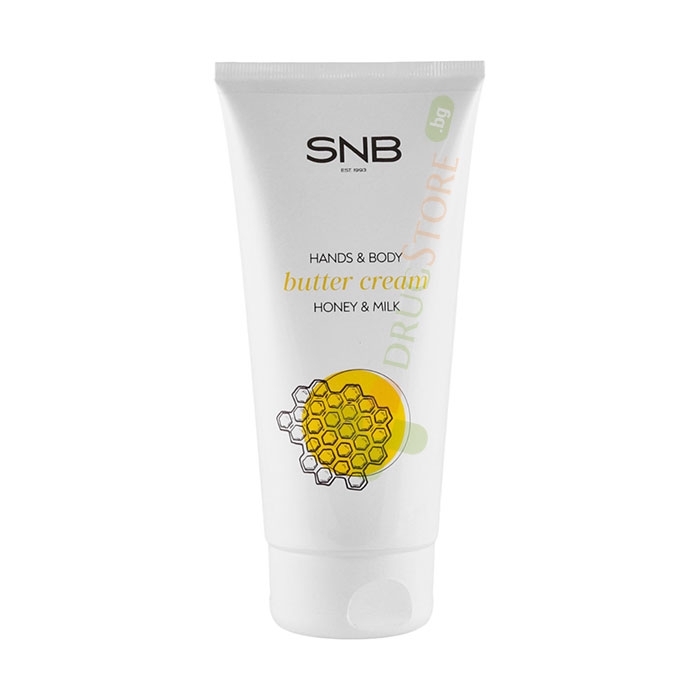 КРЕМ ЗА РЪЦЕ И ТЯЛО С МЕД И МЛЯКО 200 мл / SNB BUTTER CREAM HANDS AND BODY HONEY &amp; MILK