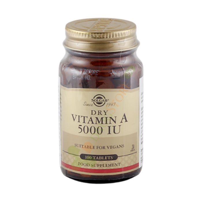 СОЛГАР ВИТАМИН А таблетки 5000 IU 100 броя / SOLGAR VITAMIN A