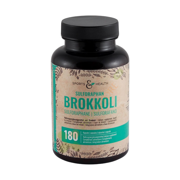 СУЛФОРАФАН (ЕКСТРАКТ ОТ БРОКОЛИ) капсули 180 броя / SPORT &amp; HEALTH SULFORAPHAN BROKKOLI