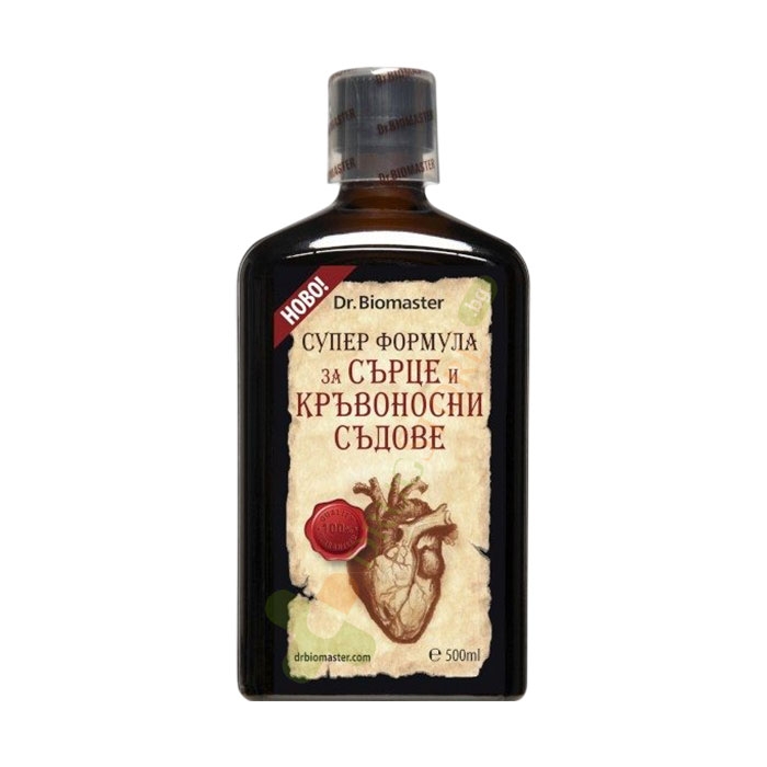 СУПЕР ФОРМУЛА ЗА СЪРЦЕ И КРЪВОНОСНИ СЪДОВЕ 500 мл / DR. BIOMASTER SUPER FORMULA HEART AND BLOOD VESSELS