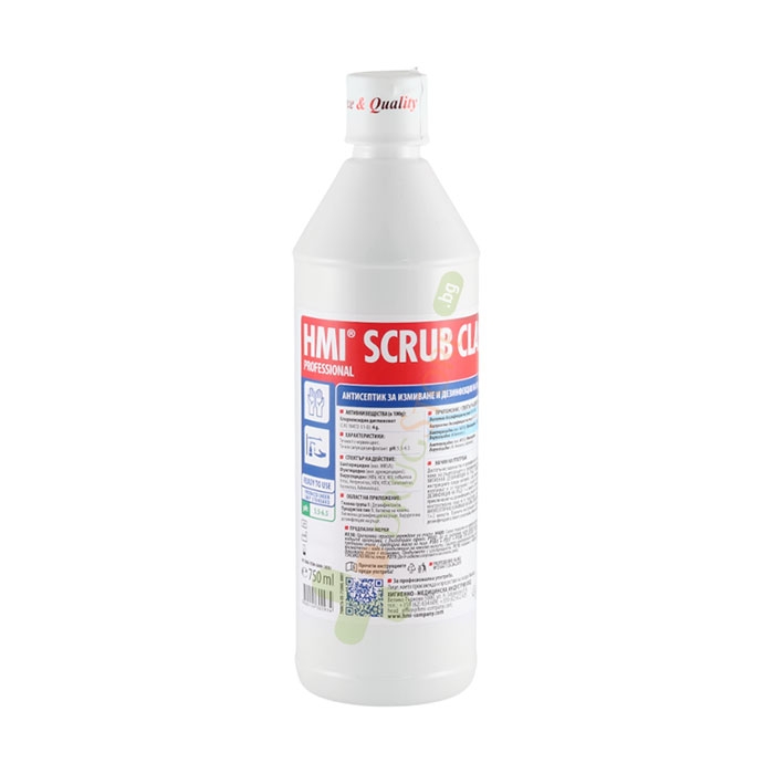 ХМИ SCRUB CLASSIC ТЕЧЕН САПУН ЗА ИЗМИВАНЕ И ДЕЗИНФЕКЦИЯ НА РЪЦЕ И КОЖА 750 мл / HMI SCRUB CLASSIC DISINFECTANT