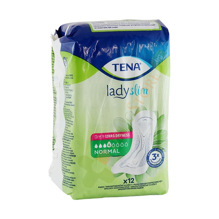 УРОЛОГИЧНИ ПРЕВРЪЗКИ ЛЕЙДИ СЛИМ НОРМАЛ 12 броя / TENA LADY SLIM UROLOGICAL BANDAGES NORMAL