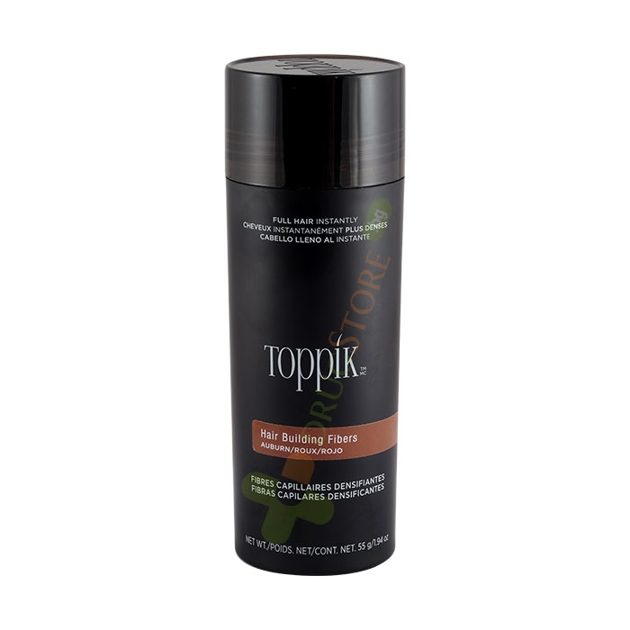 ТОППИК ФИБРИ ЗА КОСА КЕСТЕНЯВО 55 г / TOPPIK HAIR BUILDING FIBERS AUBURN