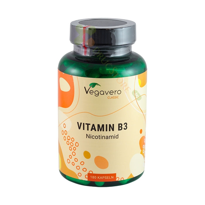 ВЕГАВЕРО ВИТАМИН B3 НИКОТИНАМИД капсули 180 броя / VEGAVERO VITAMIN B3 NICOTINAMIDE