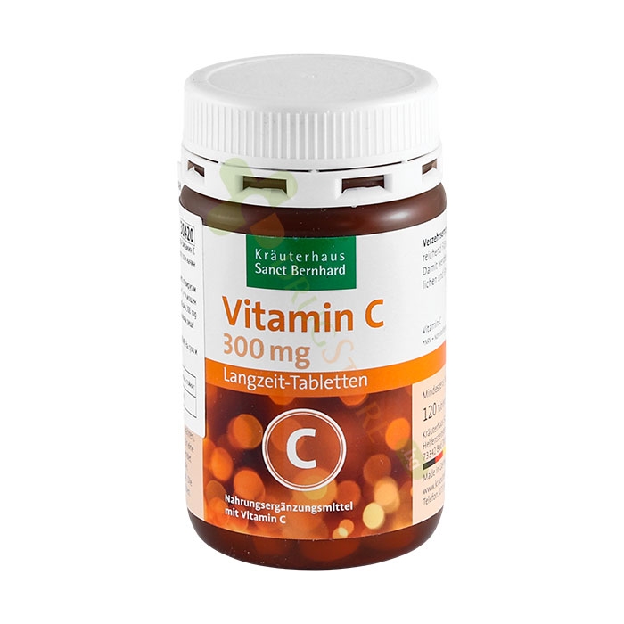 ВИТАМИН Ц С УДЪЛЖЕНО ОСВОБОЖДОВАНЕ таблетки 300 мг 120 броя / SANCT BERNHARD VITAMIN C LANGZEIT TABLETTEN