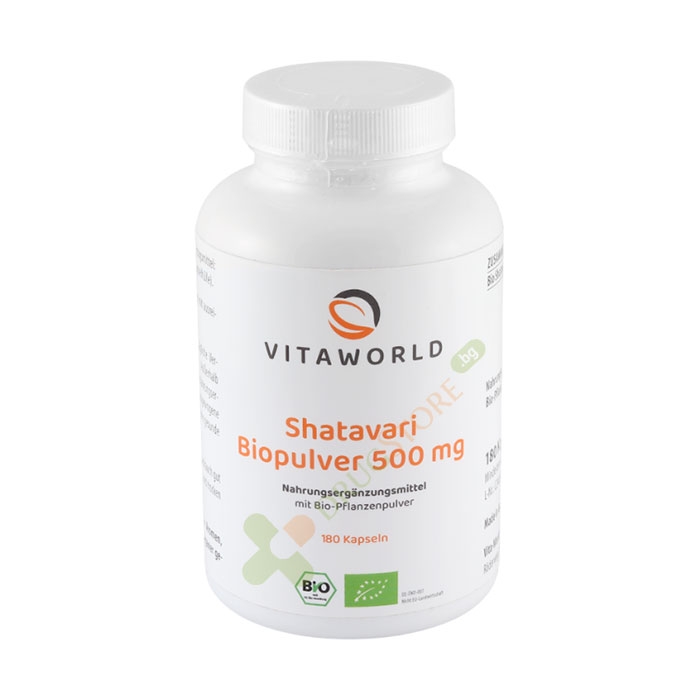 ШАТАВАРИ БИО капсули 500 мг 180 броя / VITA WORLD SHATAVARI BIO