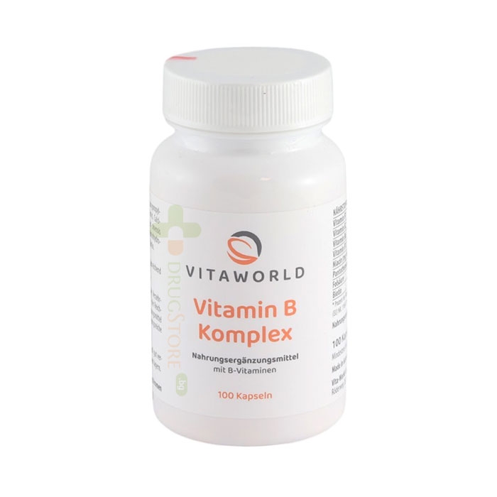 ВИТАМИН B КОМПЛЕКС капсули 100 броя / VITA WORLD VITAMIN B COMPLEX