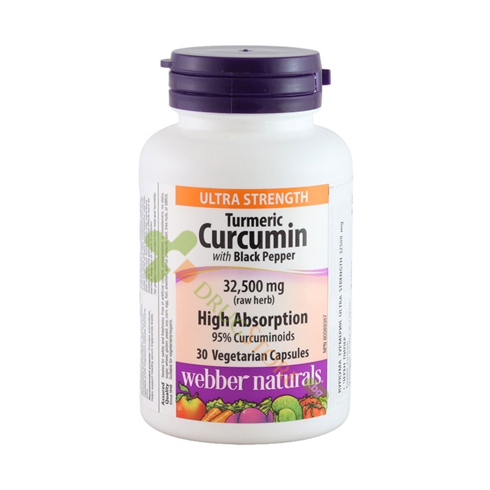 КУРКУМИН УЛТРА СТРЕНТ капсули 30 броя / WEBBER NATURALS TURMERIC CURCUMIN ULTRA STRENGTH