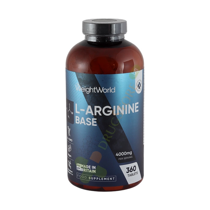 L-АРГИНИН таблетки 1000 мг 360 броя / WEIGHT WORLD L-ARGININE