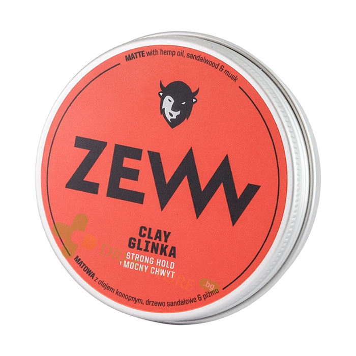 ЗЕВ ВАКСА ЗА КОСА С КОНОПЕНО МАСЛО СЪС СИЛНА ФИКСАЦИЯ 100 мл / ZEW MATT CLAY HEMP STRONG GRIP