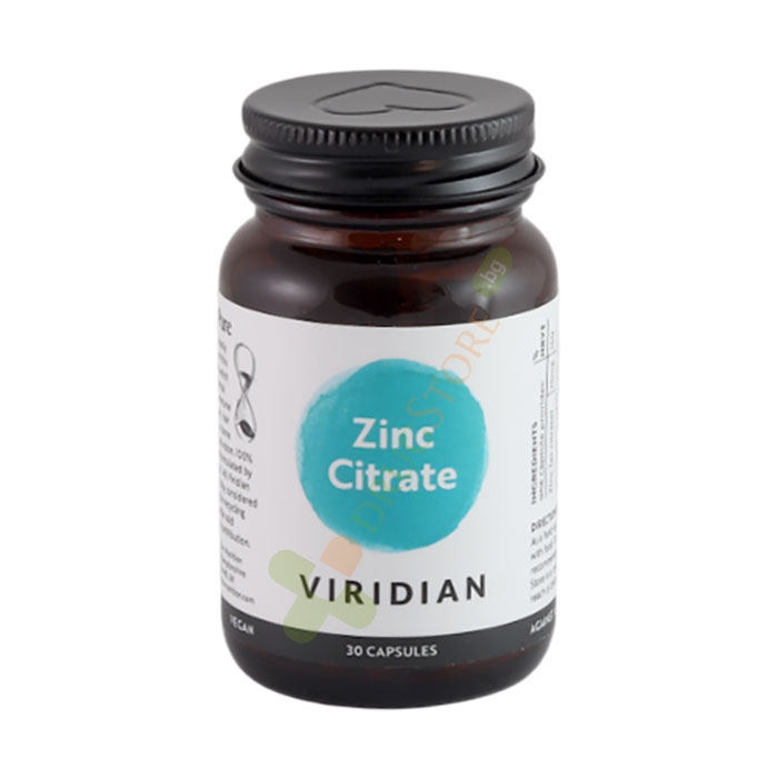 ЦИНК ЦИТРАТ капсули 30 броя / VIRIDIAN NUTRITION ZINC CITRATE