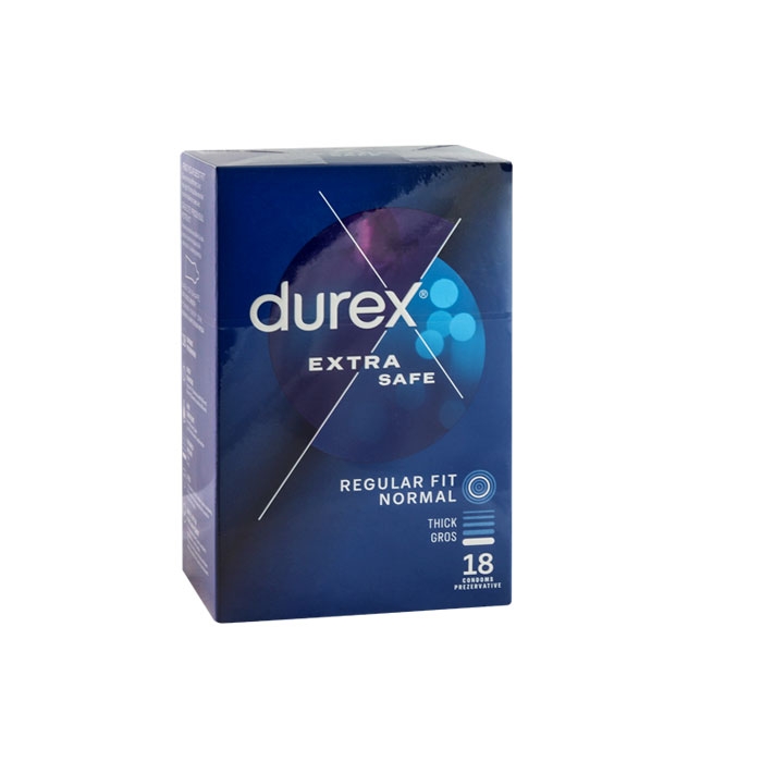 ПРЕЗЕРВАТИВИ ДУРЕКС ЕКСТРА СЕЙФ 18 броя / DUREX EXTRA SAFE