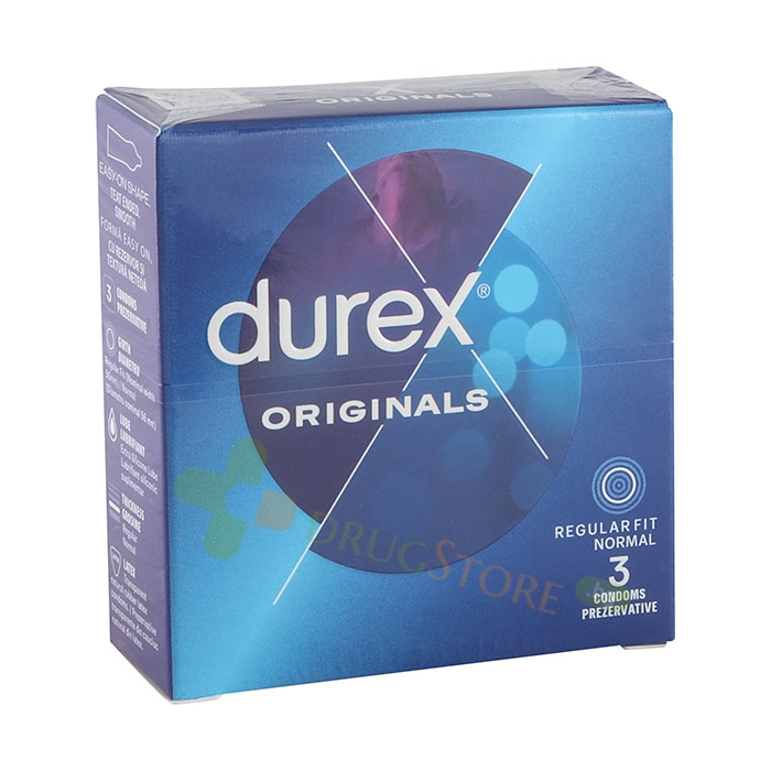 ПРЕЗЕРВАТИВИ ДУРЕКС ORIGINALS 3 броя / DUREX CLASSIC CONDOMS