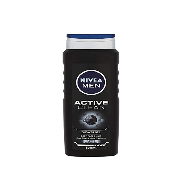 НИВЕА АКТИВ КЛИЙН ДУШ ГЕЛ за мъже 500 мл. / NIVEA ACTIVE CLEAN SHOWER GEL for men 500 ml.