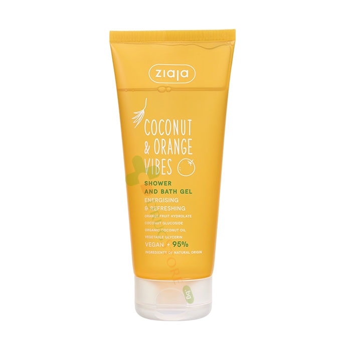 ДУШ ГЕЛ COCONUT &amp; ORANGE VIBES 200 мл / ZIAJA COCONUT &amp; ORANGE VIBES SHOWER &amp; BATH GEL