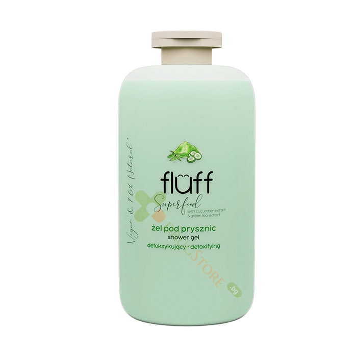 ДУШ ГЕЛ С АРОМАТ НА КРАСТАВИЦА И ЗЕЛЕН ЧАЙ 500 мл / FLUFF SHOWER GEL CUCUMBER AND GREEN TEA 500