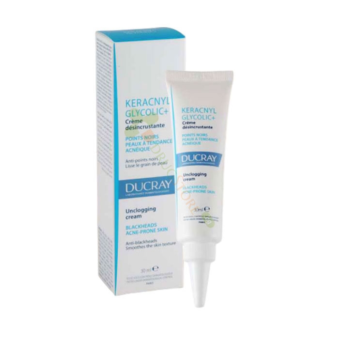 ДЮКРЕ КЕРАКНИЛ ГЛИКОЛИК+ КРEM СРЕЩУ КОМЕДОНИ 30 мл / DUCRAY KERACNYL GLYCOLIC+ UNCLOGGING CREAM