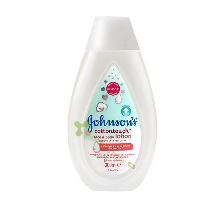 ДЖОНСЪНС КОТЪНТАЧ ЛОСИОН ЗА ЛИЦЕ И ТЯЛО 300 мл / JOHNSON &amp; JOHNSON COTTONTOUCH FACE AND BODY LOTION
