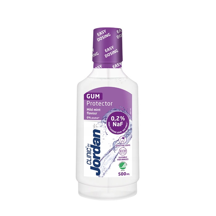 АНТИПЛАКОВА ВОДА ЗА УСТА 500мл / JORDAN CLINIC GUM PROTECTOR ANTPLAQUE MOUTH WASH