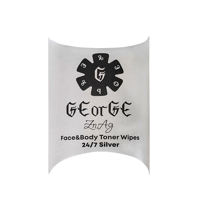 ДЖОРДЖ ТОНИЗИРАЩИ КЪРПИЧКИ ЗА ЛИЦЕ И ТЯЛО 24/7 SILVER 10 броя / GEORGE 24/7 SILVER FACE AND BODY TONER WIPES