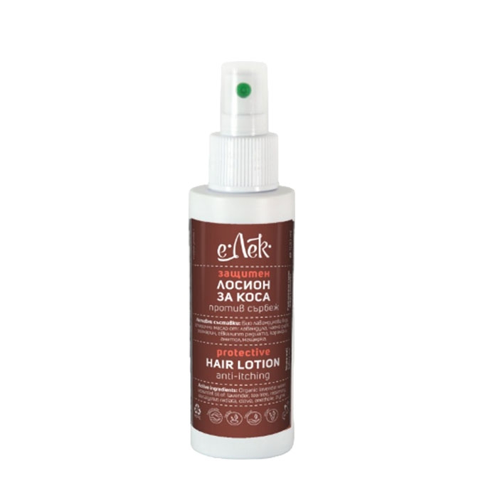 Е ЛЕК РЕЛАКС ЗАЩИТЕН ЛОСИОН ЗА КОСА ПРИ СЪРБЕЖ 100 мл / E LEK RELAX PROTECTIVE HAIR LOTION ANTI-ITCHING