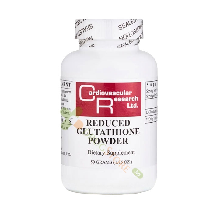 КАРДИОВАСКУЛАР РИСЪРЧ L-ГЛУТАТИОН прах 50 г / ECOLOGICAL FORMULAS CARDIOVASCULAR RESEARCH REDUCED GLUTATHIONE powder