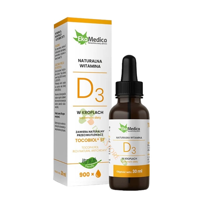 ВИТАМИН D3 400 IU капки 30 мл / EKAMEDICA VITAMIN D3 400 IU