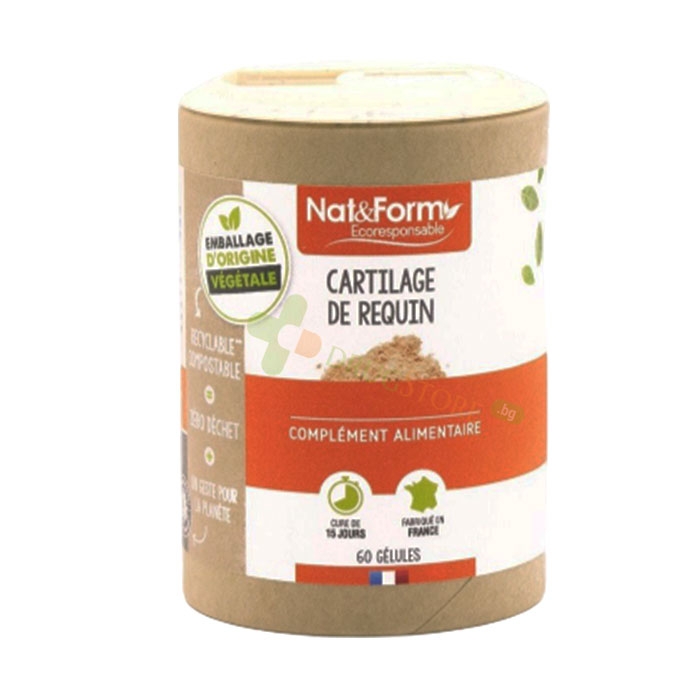 ЕКСТРАКТ ОТ ХРУЩЯЛ ОТ АКУЛА капсули 60 броя / NAT&amp;FORM SHARK CARTILAGE EXTRACT