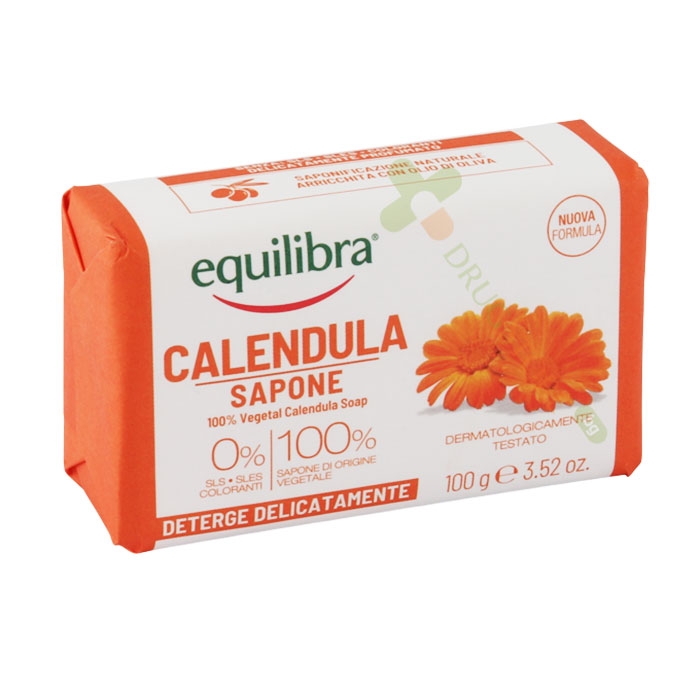 ЕКВИЛИБРА НАТУРАЛЕН САПУН С НЕВЕН 100 г / EQUILIBRA NATURAL SOAP WITH CALENDULA