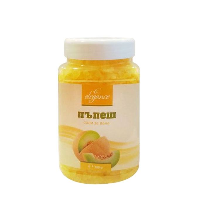ЕЛЕГАНС СОЛИ ЗА ВАНА ПЪПЕШ 380 г / ELEGANCE BATH SALTS MELON