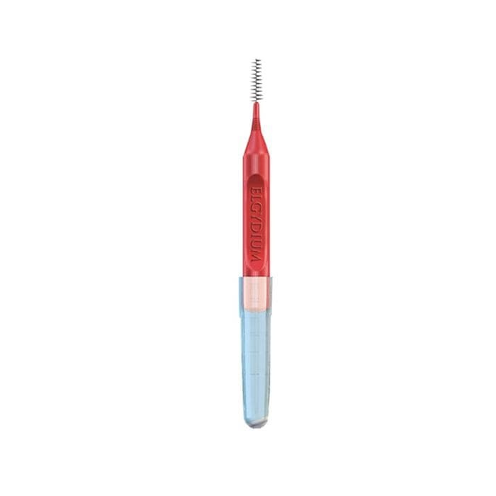 ЧЕТКА ЗА ЗЪБИ ЕЛГИДИУМ ИНТЕРДЕНТАЛНИ ЧЕРВЕН ЦВЯТ 4 броя / ELGYDIUM CLINIC MONO COMPACT INTERDENTAL TOOTHBRUSH RED