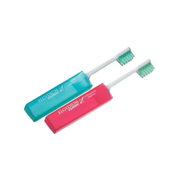 ЧЕТКА ЗА ЗЪБИ ЕЛГИДИУМ КЛИНИК Х ОРТО ПОКЕТ / ELGYDIUM CLINIC X ORTO POCKET TOOTHBRUSH