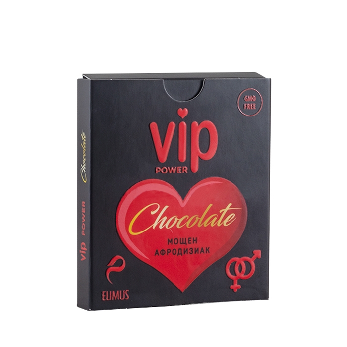 ВИП ПАУЪР шоколадово сърце 20 г / ELIMUS VIP POWER CHOCOLATE HEART