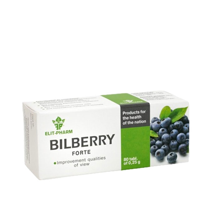 ЕЛИТ-ФАРМ ЕКСТРАКТ ОТ ЧЕРНА БОРОВИНКА + ЦИНК таблетки 80 броя / ELIT-PHARM BILBERRY EXTRACT + ZINC