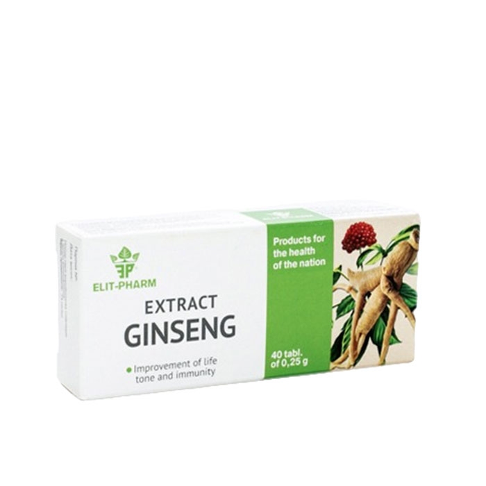 ЕЛИТ-ФАРМ ЕКСТРАКТ ОТ СИБИРСКИ ЖЕНШЕН таблетки 40 броя / ELIT-PHARM GINSENG EXTRACT