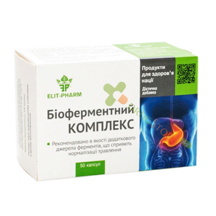 ЕЛИТ-ФАРМ ЕНЗИМЕН БИОКОМПЛЕКС капсули 500 мг 50 броя / ELIT-PHARM BIOENZYMATIC COMPLEX