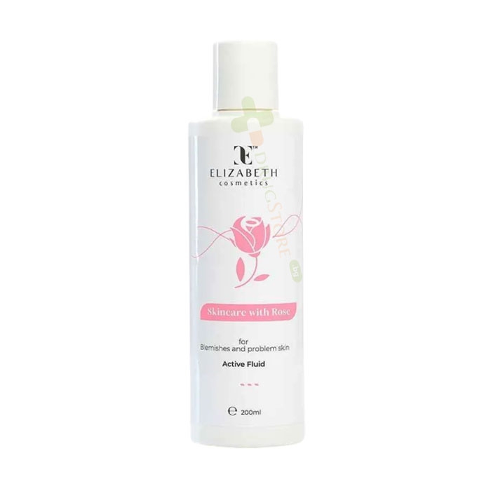 ЕЛИЗАБЕТ КОЗМЕТИКС АКТИВЕН ФЛУИД С РОЗА 200 мл / ELIZABETH COSMETICS SKINCARE WITH ROSE ACTIVE FLUID