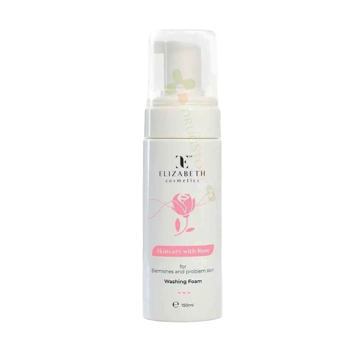 ЕЛИЗАБЕТ КОЗМЕТИКС ПЯНА ЗА ИЗМИВАНЕ НА ЛИЦЕ С РОЗА 150 мл / ELIZABETH COSMETICS SKINCARE WITH ROSE WASHING FOAM